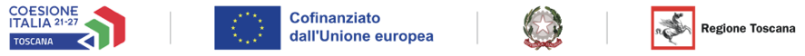 Coesione Italia 21-27 Toscana, Cofinanziato dall'Unione europea, Repubblica Italiana, Regione Toscana